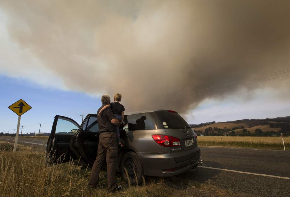As Tuesday dawned, the cloud above Christchurch's Port Hills was growing bigger.
PHOTO: ALDEN WILLIAMS/FAIRFAX NZ As Tuesday dawned, the cloud above Christchurch's Port Hills was growing bigger.
PHOTO: ALDEN WILLIAMS/FAIRFAX NZ