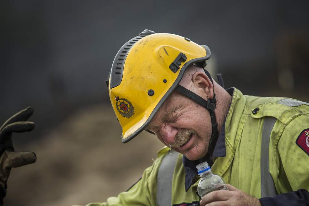St Albans firefighter Keys Kerdemelidis-Kiesnowski worked a 24 hour shift. PHOTO: BRADEN FASTIER\/FAIRFAX NZ