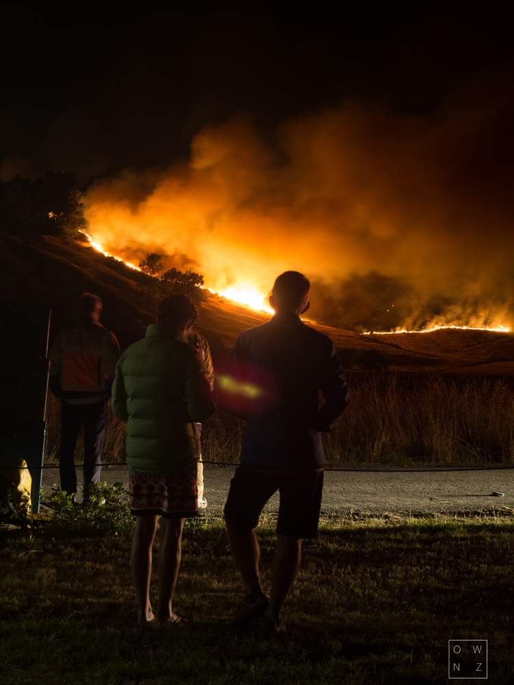 The whole of Christchurch was watching the flames from below.
PHOTO: OLIVER WATSON The whole of Christchurch was watching the flames from below.
PHOTO: OLIVER WATSON