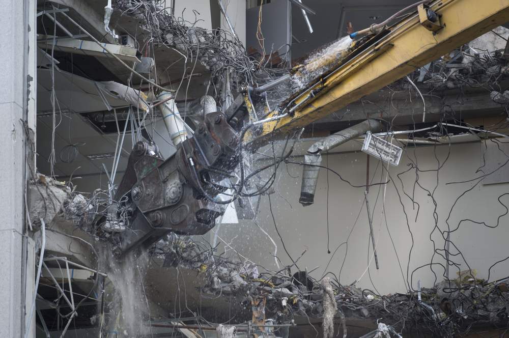 61 Molesworth St was the first building to be demolished due to damage sustained in the quake. PHOTO: ROSS GIBLIN\/FAIRFAX NZ